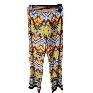Sunny Leigh Med. Petite Colorful Palazzo Pants